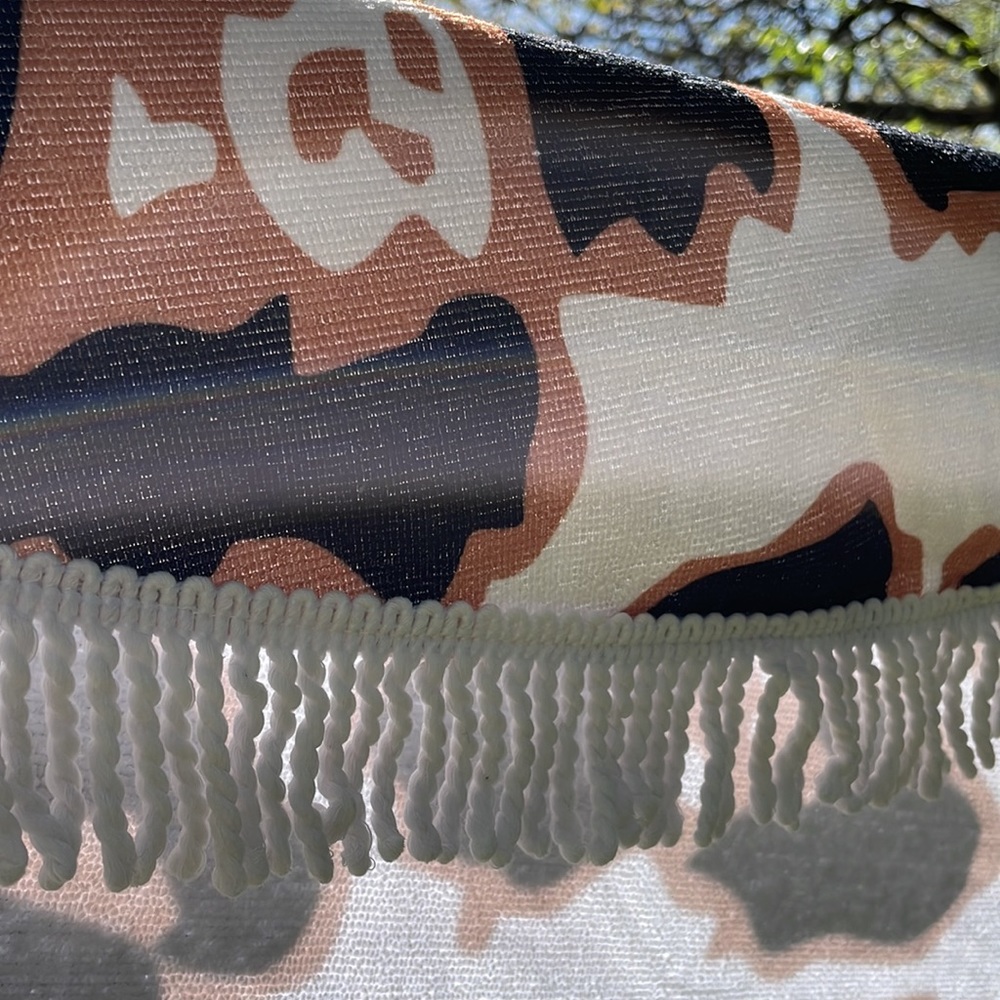 NWOT Round Animal Print Beach Towel - Picture 6 of 8
